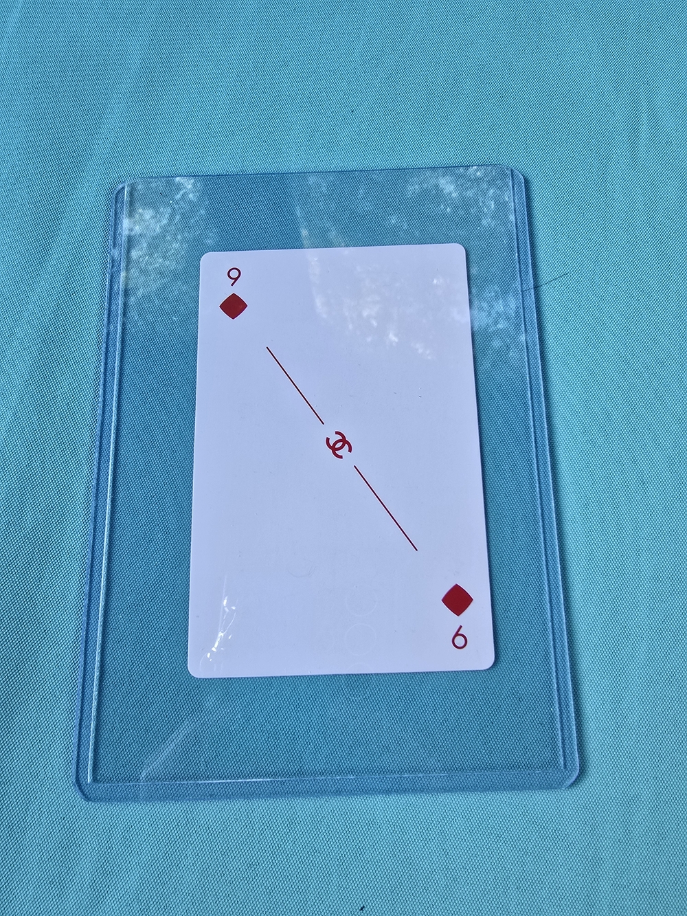 Chanel Red Diamond Playing Card